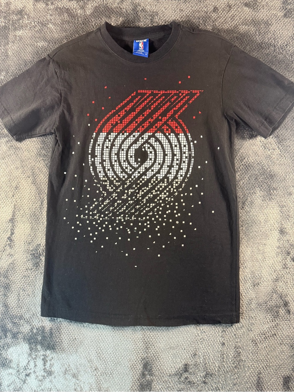 Mens Portland Trail Blazers Small NBA Shirt Black